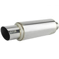 Universal Muffler 2.25" Inlet x 4" Outlet Stainless Steel