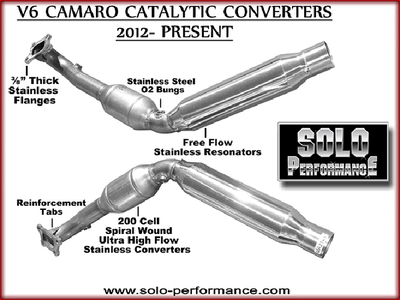 12L Catalytic Converter with Resonators