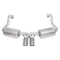 Exhaust System Dual Rear Exit Polished Tips