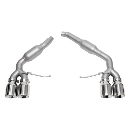 SOUL 14+ Porsche Macan 3.0 / 3.6T Resonated Muffler Bypass Exhaust - 4in Strght Cut Pol. Chrome Tips