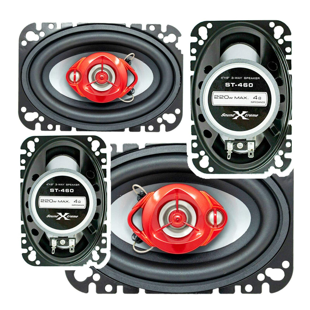4x6" 3-Way Coaxial Speaker System