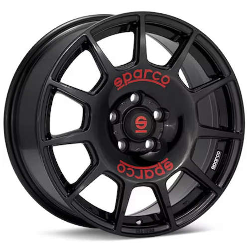 Terra 17x7.5 +45mm 5x4.5" Gloss Black Wheel
