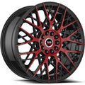 SP-53 18x8 Gloss Black & Red Machined Wheel