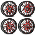 SP-53 18x8 Gloss Black & Red Machined Wheel