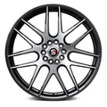 SP-65 18x8 34mm Offset Gloss Black Machined Aluminum Wheel