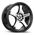 SPT-31 17x7.5 +42mm 4x100/4x114.3 Gloss Black & Machined