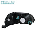 Black Crystal Headlight Set