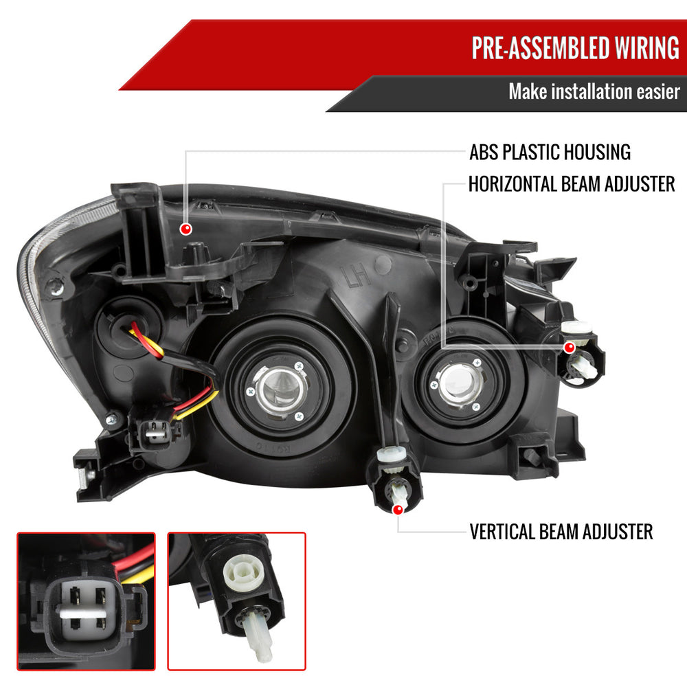 Factory Style Headlights, Matte Black