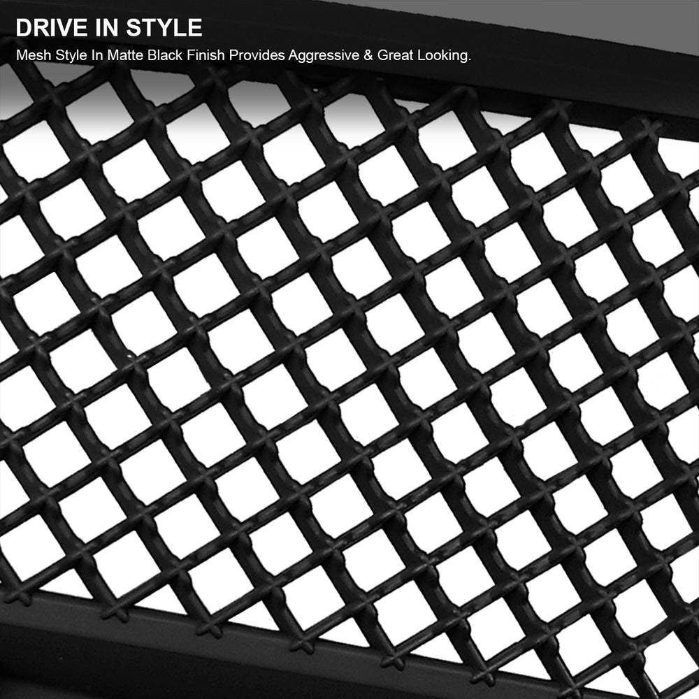 Matte Black Mesh Front Grille
