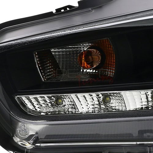 Projector Headlights with LED Strip