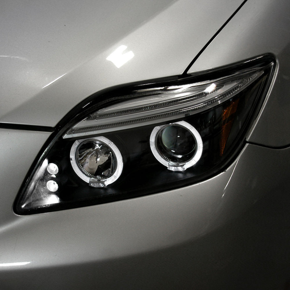 Dual Halo Projector Headlights, Matte Black
