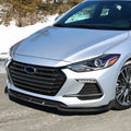 3-Piece Glossy Black Front Bumper Lip Kit