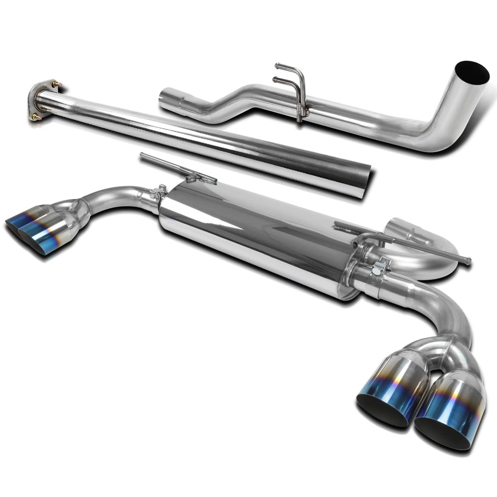 Cat-Back Exhaust System [Quad Rear Exit, Burnt Tip, 2.50" Main Tube]