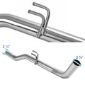 Cat-Back Exhaust System [Quad Rear Exit, Burnt Tip, 2.50" Main Tube]