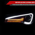Black Housing LED DRL Bar Headlights