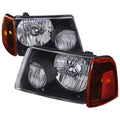 BLACK EURO HEADLIGHT WITH CORNER