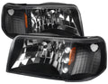 HEADLIGHTS WITH LED- BLACK
