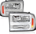 Chrome Headlights with LED Bar