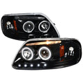 PROJECTOR HEADLIGHTS- GLOSSY BLACK