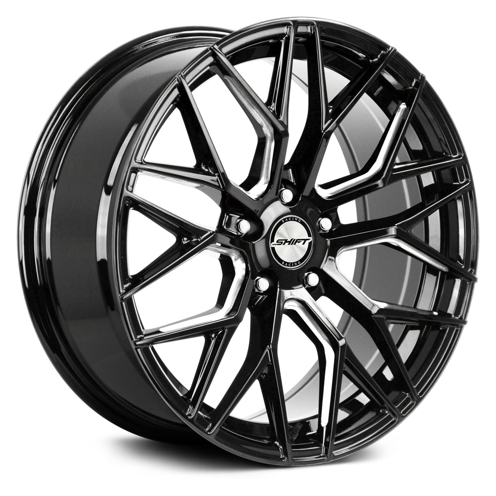 H33 Spring 18x8 5x114.3 35mm Offset Gloss Black Milled