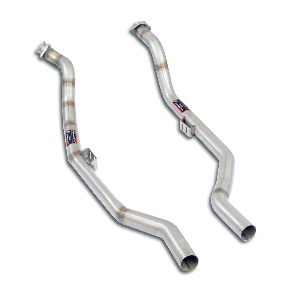 Downpipe, 2 x Ø60mm Stainless Steel