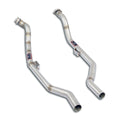 Downpipe, 2 x Ø60mm Stainless Steel