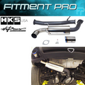 HKS RX8 75mm Single Ti-Tip Hi Power Cat-back Exhaust (SUS304 NO COATING)