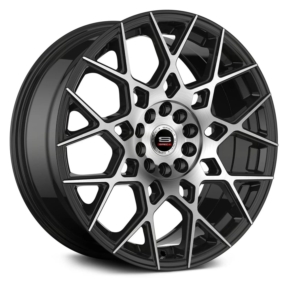 SP-52 17x7.5 +42mm 5x120.65 Black with Machined Face Wheel