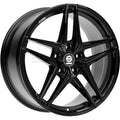 Record 17x7.5J ET45 5x114.3 Gloss Black Wheel