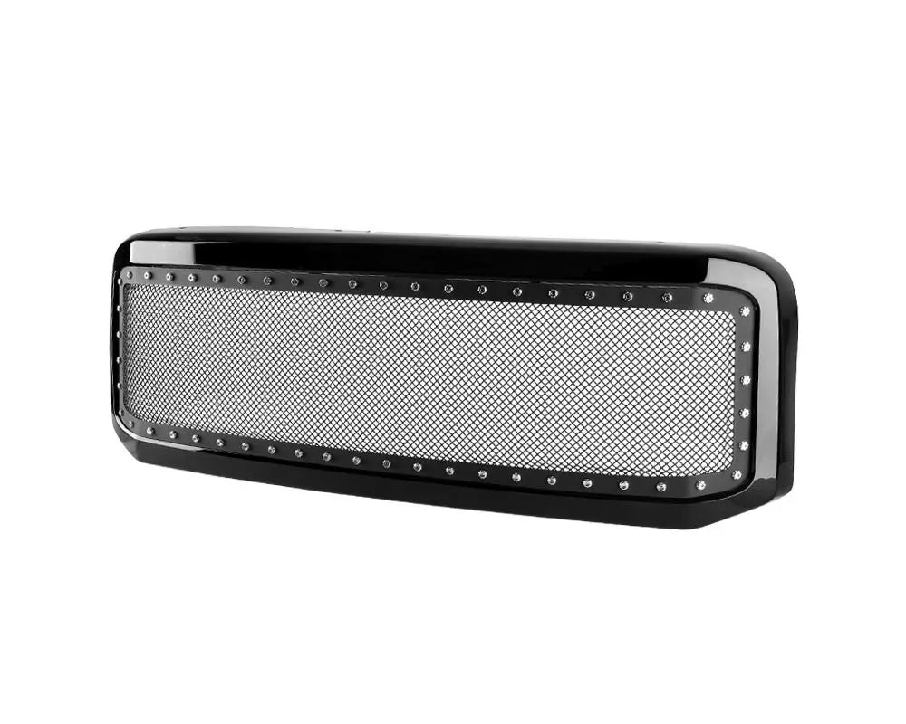 Glossy Black Stainless Steel Mesh Grille
