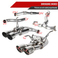 STI CATBACK EXHAUST 4 INCH QUAD TIPS AND 3 INCH INLET