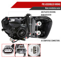 Black Housing Headlight and Corner Light Set