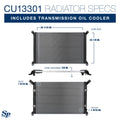 Radiator w/ Engine & Trans Oil Cooler