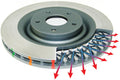 4000 Series HD Rear Slotted Brake Rotor