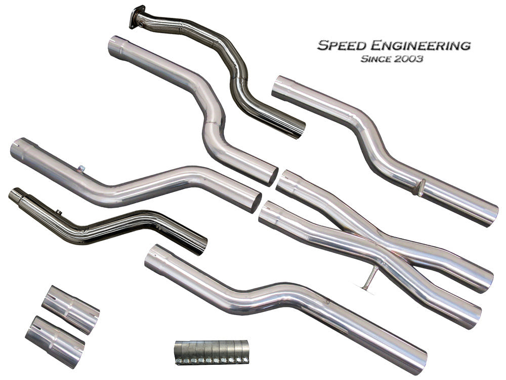 3" 304 Stainless Steel X-Pipe Kit