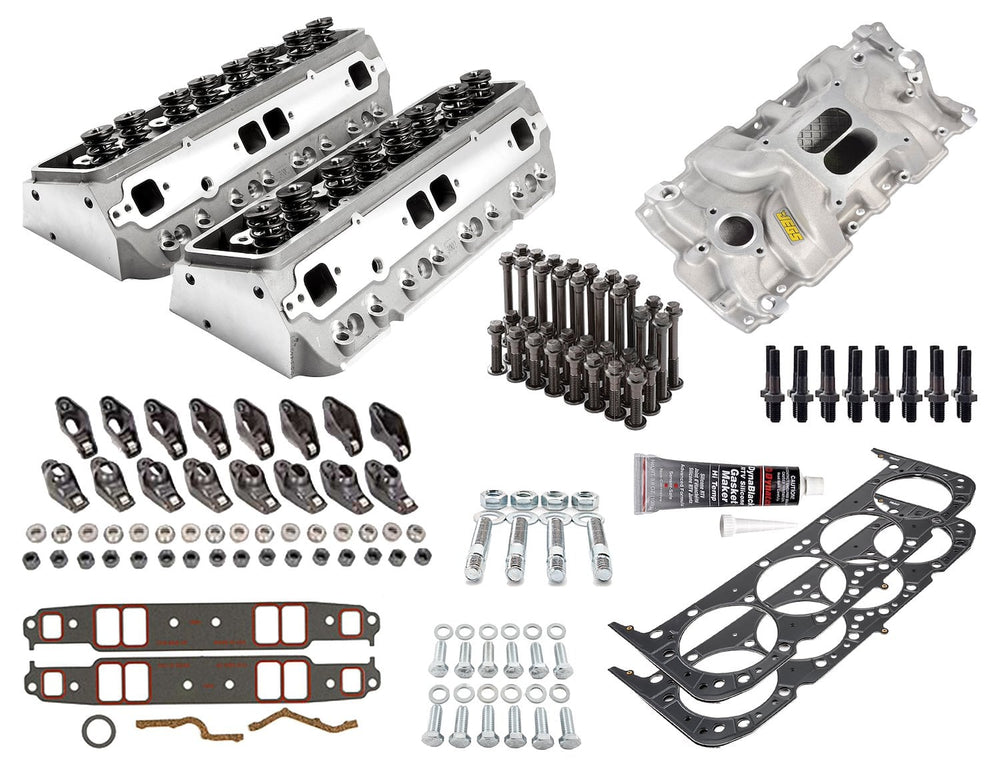 Chevy 350 Hydraulic Flat Tappet Assembled Aluminum Cylinder Head