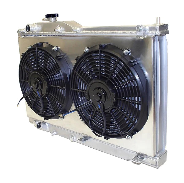 Race Radiator with Fan and Shroud