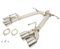 3.5" Quad Tip Axle Back Exhaust Muffler Delete
