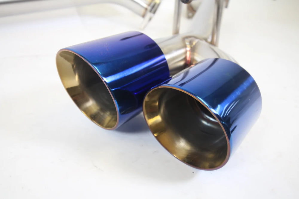 3.5" Quad Tip Axle Back Exhaust Muffler Delete