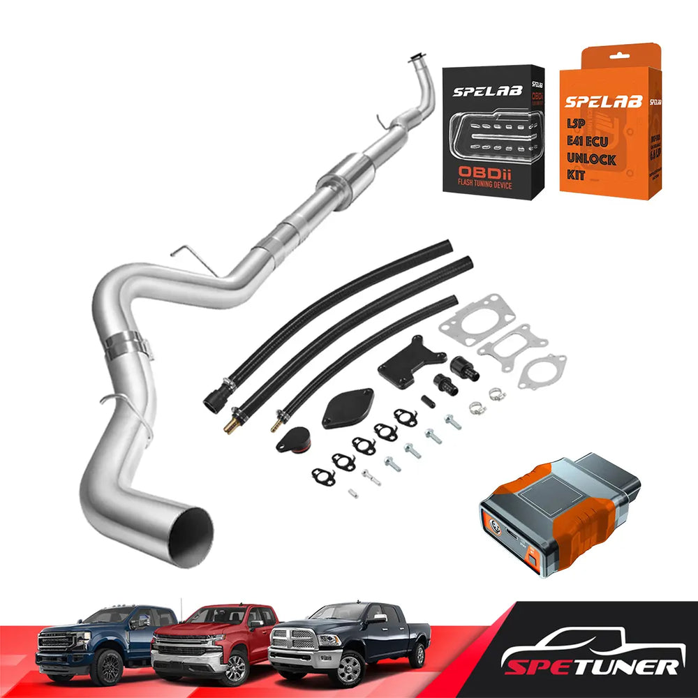 6.6L Duramax L5P DPF EGR DEF Delete Kit with OBD2 Flash Tuning
