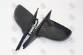 Carbon Racing Mirror Set with 1200R Optical Blue Wide Mirrors