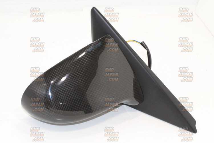 Carbon Racing Mirror Set with 1200R Optical Blue Wide Mirrors