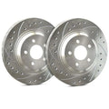 Drilled and Slotted Front Brake Rotor Set