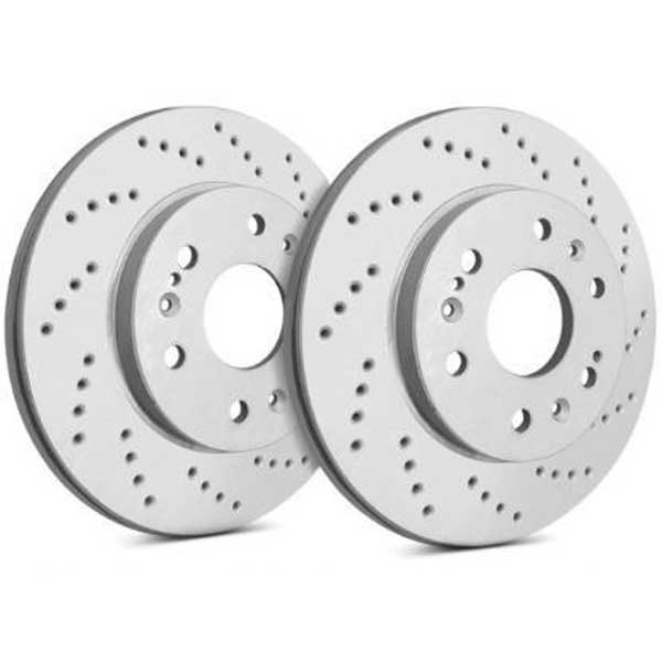 Rear Cross-Drilled Brake Rotors