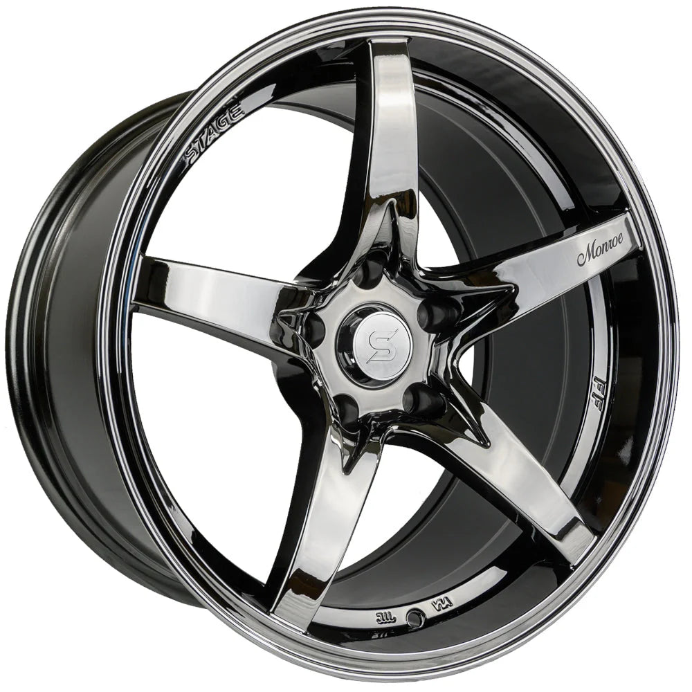 Monroe 18x9 +0mm 5x114.3 Black Chrome