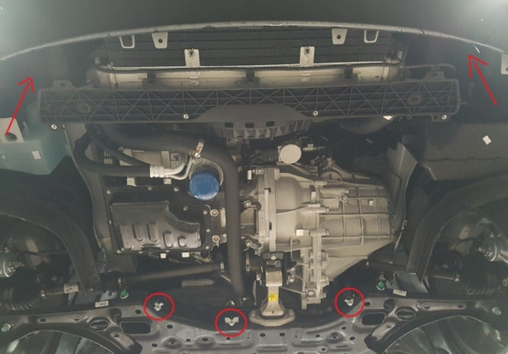 2mm Steel Powder-Coated Engine Protection