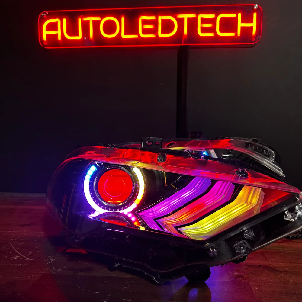 RGBW Flow Series LED DRL Halo Headlights