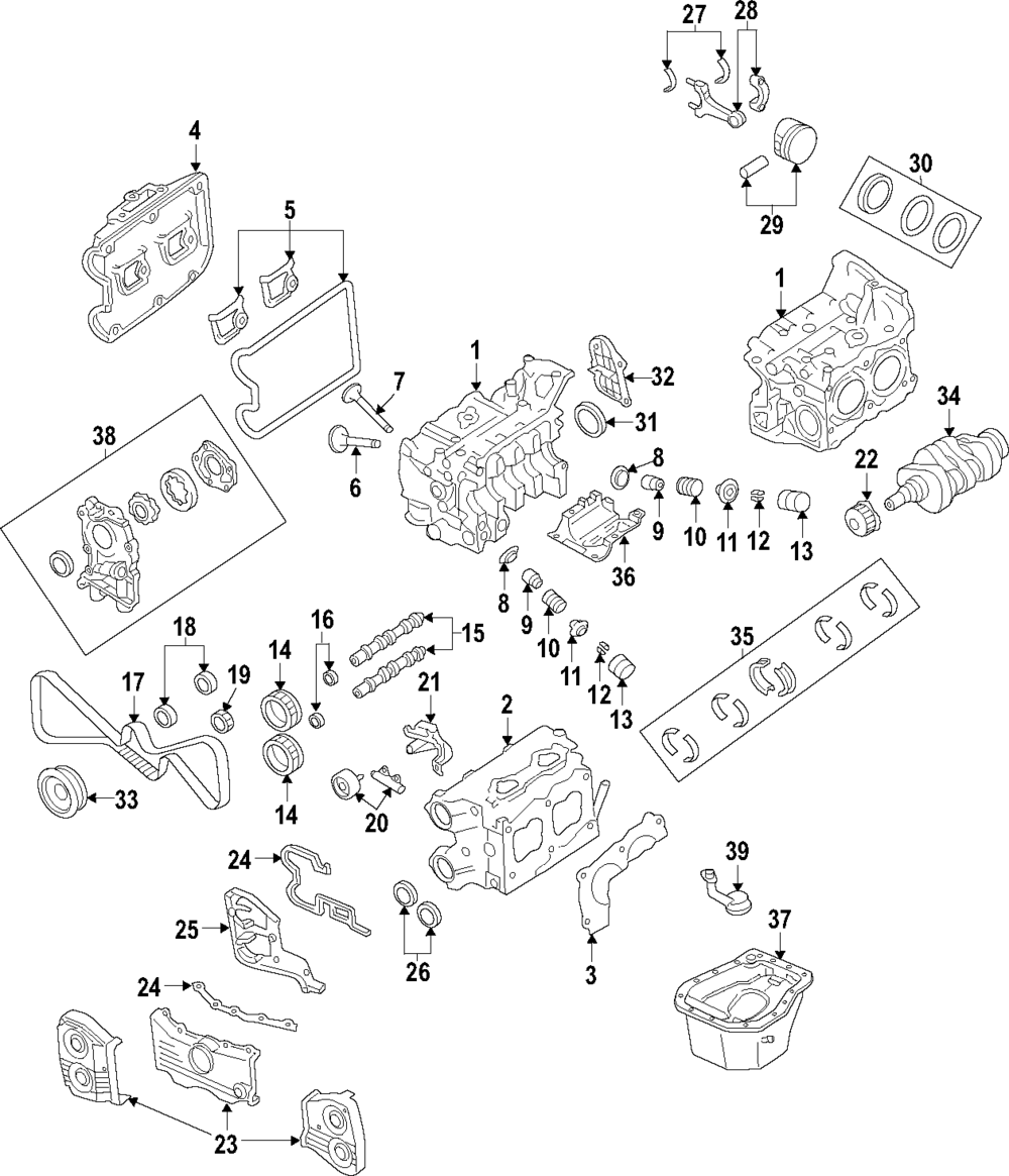 WRX STI 2.5L Left Cylinder Head