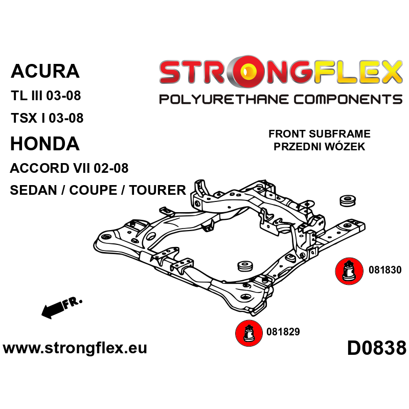 SPORT Front Subframe Bush Kit