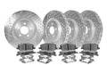 1-Piece Cross-Drilled and Slotted Brake Rotor and Pad Kit